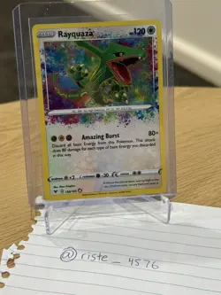 Pokemon TCG Rayquaza Vivid Voltage 138/185 Holo Amazing Rare - Image 1