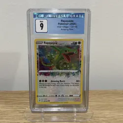 Pokemon TCG CGC 9 Rayquaza Vivid Voltage 138/185 Holo Amazing Rare - Image 1