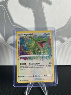 Pokemon TCG Rayquaza 138/185 Vivid Voltage Amazing Rare Holo English - Image 1