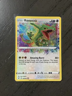 Pokemon TCG Rayquaza Amazing Rare Vivid Voltage 138/185 - Image 1