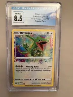 Pokemon TCG Rayquaza 138/185 Amazing Rare Holo CGC 8.5 Vivid Voltage 2020 - Image 1