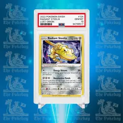 2022 Radiant Steelix #124 Lost Origin Holo PSA Gem Mint 10 Pokemon - Image 1
