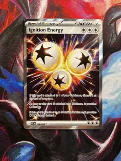 Ignition Energy 124/094 Full Art Ultra Rare Phantasmal Flames Pokemon TCG NM - Image 1