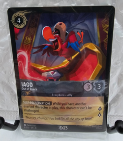 D23 Disney Lorcana Iago Out of Reach Promo Exclusive Trading Card 2025 SEALED - Image 1