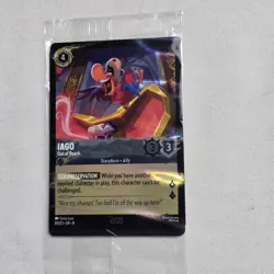 D23 Exclusive Lorcana Iago Out of Reach Sealed Card Disney - Image 2