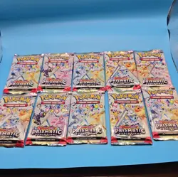 Pokemon TCG Prismatic Evolutions Booster Pack Lot Of (10) FACTORY SEALED PACKS - Image 1
