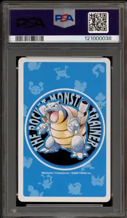 Pokemon Blue Playing Cards Aerodactyl 10 of Clubs #142 PSA 8 - Image 2