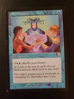 Soothsaying Mercadian Masques MMQ LP MTG Commander Control 1998 - Image 1