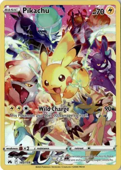 PIKACHU 160/159 CROWN ZENITH POKEMON HOLO NM/M CRZ - Image 1
