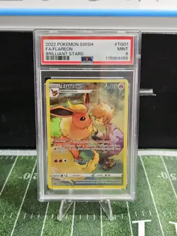 2022 Pokemon Brilliant Stars #TG01 Flareon PSA 9 ⭐ Mint Sword & Shield Era 🔥 - Image 1