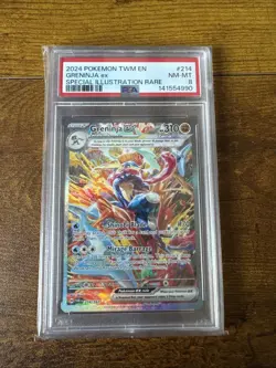2024 Pokemon S&V Twilight Masquerade Greninja EX 214/167 PSA 8 - Image 1