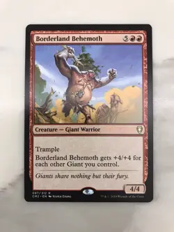 Borderland Behemoth MTG Magic the Gathering Card NM Mint Commander Anthology CM2 - Image 1