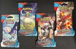 POKEMON XY PRIMAL CLASH BOOSTER SLEEVE PACKS ALL 4 ARTWORK NICE! - Image 1
