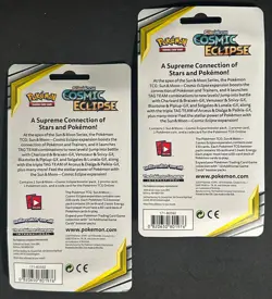 POKEMON SUN MOON COSMIC ECLIPSE BLISTER BOOSTER PACK NEW MISMAGIUS & TERRAKION - Image 2