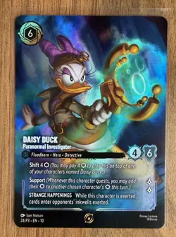 Disney Lorcana - Daisy Duck - Paranormal Investigator - 24/P3 - Foil - Image 1