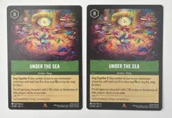 Disney Lorcana TCG Under the Sea 97/204 Fabled Set 9 Rare Emerald X2 NM - Image 1