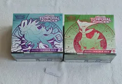 2 x Pokemon TCG Scarlet & Violet Temporal Forces Elite Trainer Box New & Sealed - Image 1