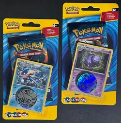 POKEMON XY EVOLUTIONS BLISTER BOOSTER PACK NEW GRENINJA & WEEZING PROMO - Image 1