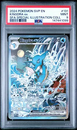 PSA 9 Kingdra Ex 131 SVP Promo Pokemon Special Illustration Collection 2024 - Image 1