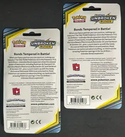 POKEMON SUN MOON UNBROKEN BONDS BLISTER BOOSTER PACK NEW PIKACHU & EEVEE - Image 2