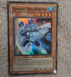 Konami Yu-Gi-Oh! TCG Elemental HERO Bubbleman YSDJ-EN017 Rare Foil EN 800/1200 - Image 1