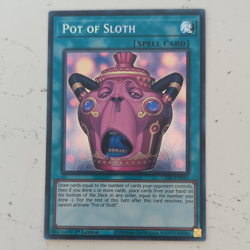 Konami Yu-Gi-Oh! TCG Pot of Sloth CORI-EN061 Chaos Origins Rare 1st - Image 1