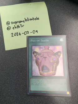 Yu-Gi-Oh! TCG Pot of Sloth Secret Rare CORI-EN061 NM - Image 3