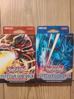 Yu-Gi-Oh TCG: Egyptian God Deck Bundle! Slyfer the Sky Dragon & Obelisk the Torm - Image 1