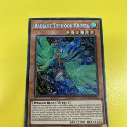 Yu-Gi-Oh TCG DOOD-EN015 Radiant Typhoon Krosea 1st Edition Secret Rare Card - Image 1