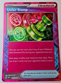 Unfair Stamp Ace Spec 165/167 Twilight Masquerade - Pokemon TCG - NM - Image 1