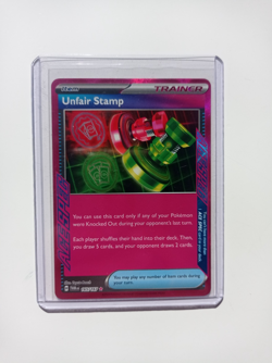 Pokemon TCG Unfair Stamp 165/167 TWM Twilight Masquerade ACE SPEC NM Staple - Image 1