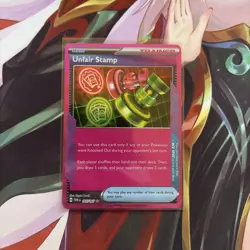 Pokemon TCG Unfair Stamp 165/167 Ace Spec Rare Twilight Masquerade M/Nm - Image 1
