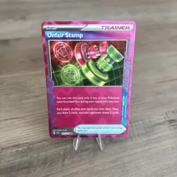 Pokemon TCG Unfair Stamp 165/167 Ace Spec Rare Twilight Masquerade M/Nm - Image 1