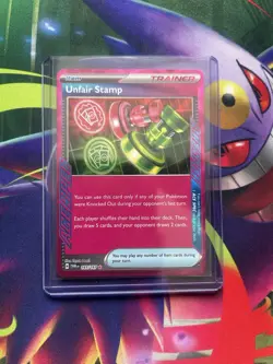 Pokemon TCG Unfair Stamp 165/167 Ace Spec Rare Twilight Masquerade M/Nm - Image 1