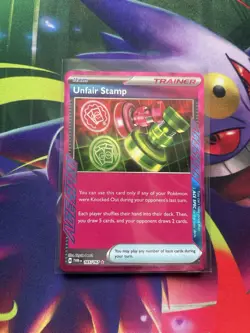 Pokemon TCG Unfair Stamp 165/167 Ace Spec Rare Twilight Masquerade M/Nm - Image 4