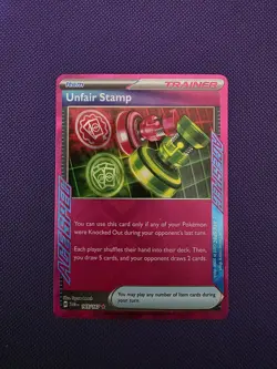 Pokemon TCG Unfair Stamp 165/167 Ace Spec Rare Twilight Masquerade M/Nm - Image 1