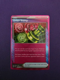 Pokemon TCG Unfair Stamp 165/167 Ace Spec Rare Twilight Masquerade M/Nm - Image 2