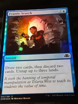 Frantic Search FOIL , Dominaria Remastered , NM , MTG, FREE SHIPPING - Image 2