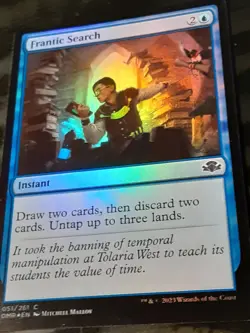 Frantic Search FOIL , Dominaria Remastered , NM , MTG, FREE SHIPPING - Image 3
