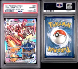 Pokemon TCG Blaziken VMAX 201/198 Alt Art Chilling Reign PSA 10 Gem Mint English - Image 1