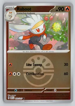 RABOOT (FRIEND BALL) 037/217 COMMON ME: ASCENDED HEROES POKEMON REVERSE HOLO NM - Image 1