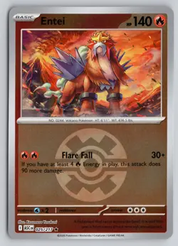ENTEI (QUICK BALL) 025/217 RARE ME: ASCENDED HEROES POKEMON REVERSE HOLO NM - Image 1