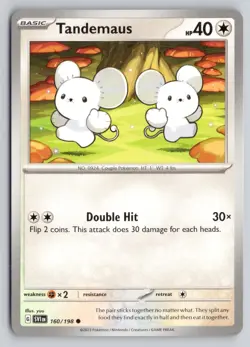 TANDEMAUS 160/198 COMMON SCARLET & VIOLET POKEMON NM - Image 1