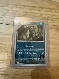 Pokemon Card Umbreon Prismatic Evolutions Reverse Holo Rare 059/131 Near Mint - Image 1