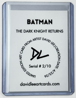 Batman Limited Edition Artist Signed "The Dark Knight Returns" Trading Card 2/10 - Image 2