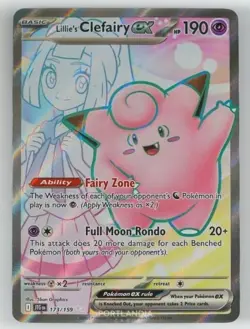 Pokemon - Lillie's Clefairy ex - 173/159 - SV Journey Together - Full Art Card - Image 1
