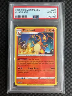 2025 POKEMON M24 EN-MCDONALD'S COLLECTION #001 Charizard PSA 10 - Image 1