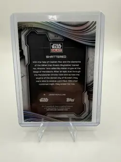 2025 Topps Chrome Star Wars Galaxy SHATTERED Prism Refractor 30/75 Card - Image 2