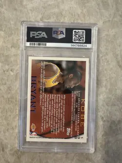 1996-97 Topps - Kobe Bryant #138 (RC) Los Angeles Lakers PSA 8 NM-MT NBA Card - Image 4