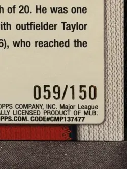 Topps 2026 Series Two Los Angeles Angels Team Card #476 Blue Foil /150 - Image 3